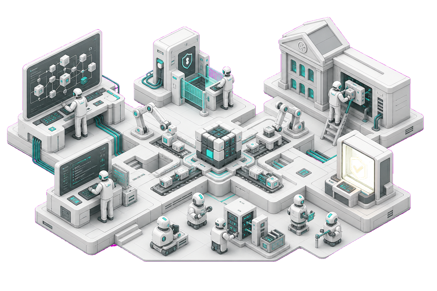 Engineers and resident operators building an autonomous software factory