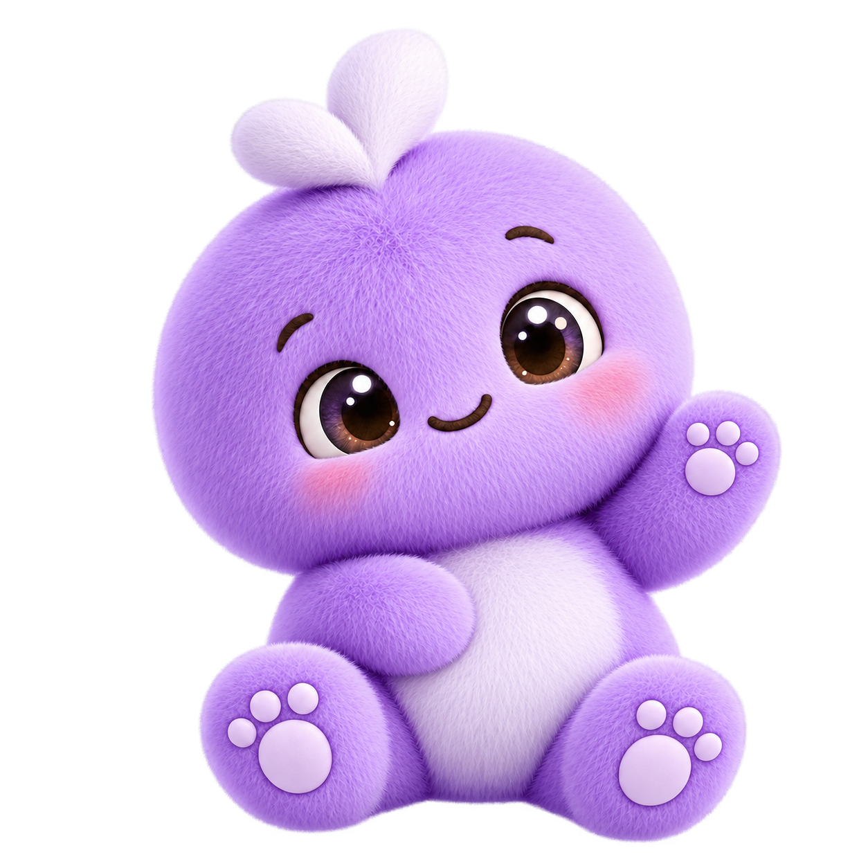 Mellow waving hello